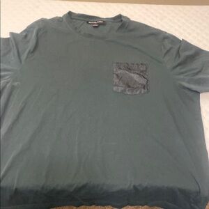 Calvin Klein Green Short Sleeve Tee Minimalist Design